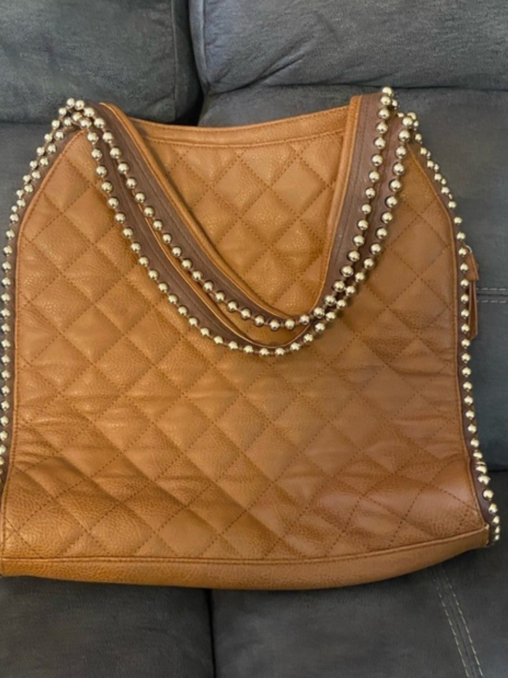 Big Buddha "Grayson" Quilted Hobo Handbag